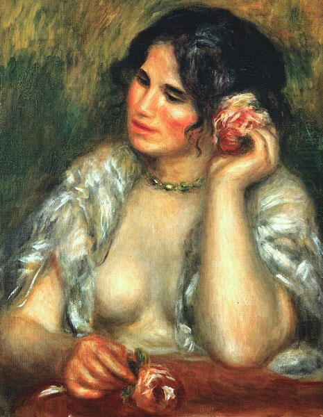 Gabrielle with a Rose, Pierre Renoir